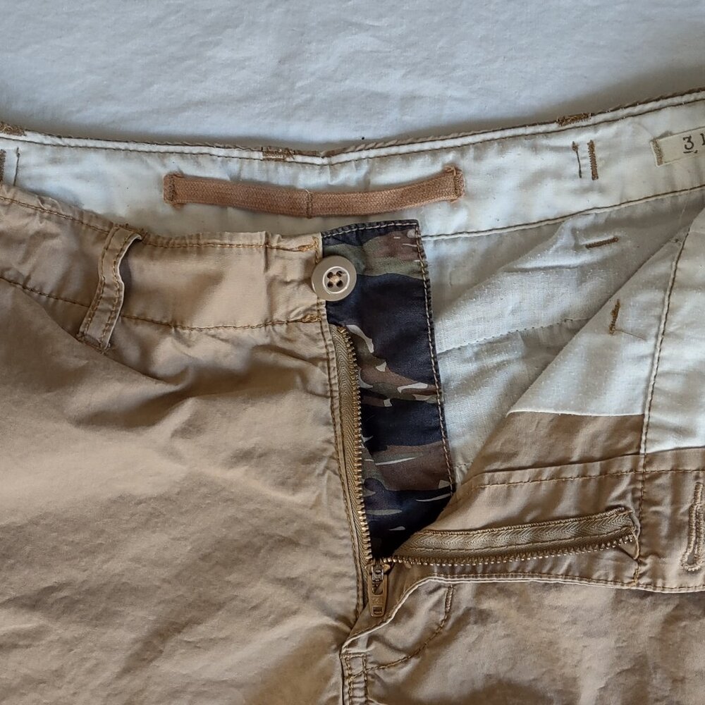 Denim & Supply Ralph Lauren Cargo Shorts Mens 31 Tan Military USRL 11" Inseam - Picture 7 of 14